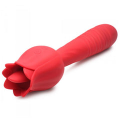 IN BLOOMGASM RACY ROSE THRUSTING & LICKING ROSE VIBRATOR