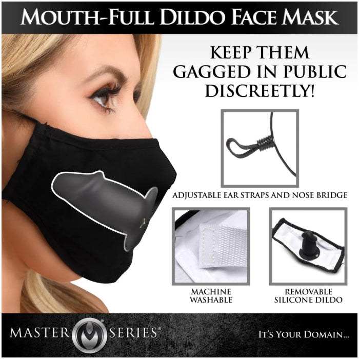 MS MOUTH-FULL DILDO FACE MASK