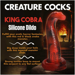 CC KING COBRA SILICONE DILDO