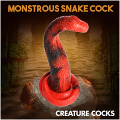 CC KING COBRA SILICONE DILDO