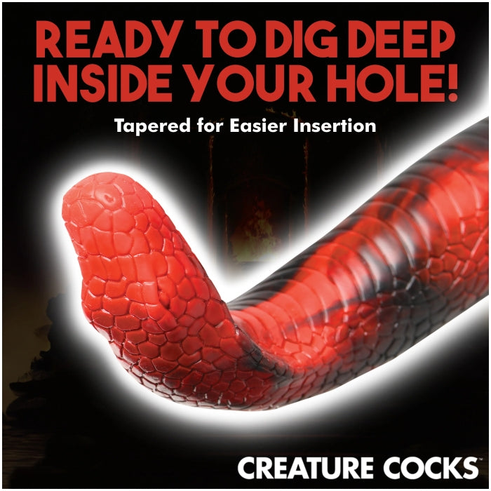 CC KING COBRA SILICONE DILDO