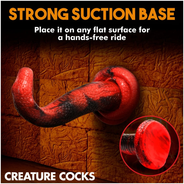 CC KING COBRA SILICONE DILDO
