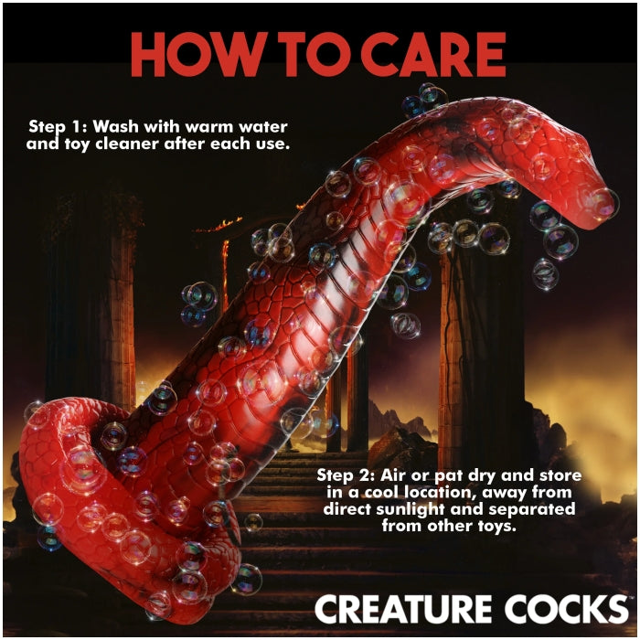CC KING COBRA SILICONE DILDO