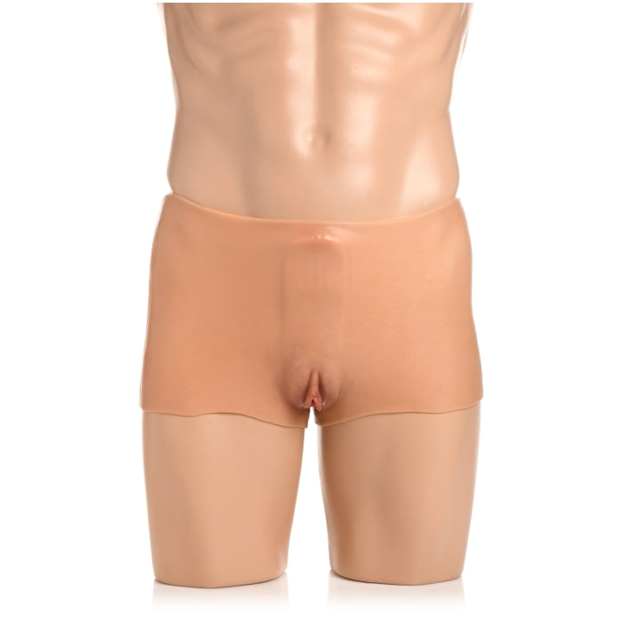 PUSSY PANTIES SILICONE VAGINA + ASS PANTIES - LARGE