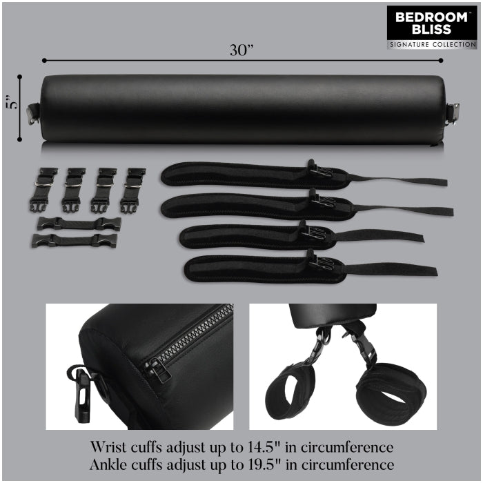 BB SEX SPREADER PADDED SPREADER BAR W/ RESTRAINTS