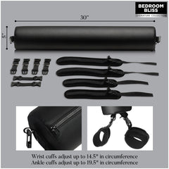 BB SEX SPREADER PADDED SPREADER BAR W/ RESTRAINTS