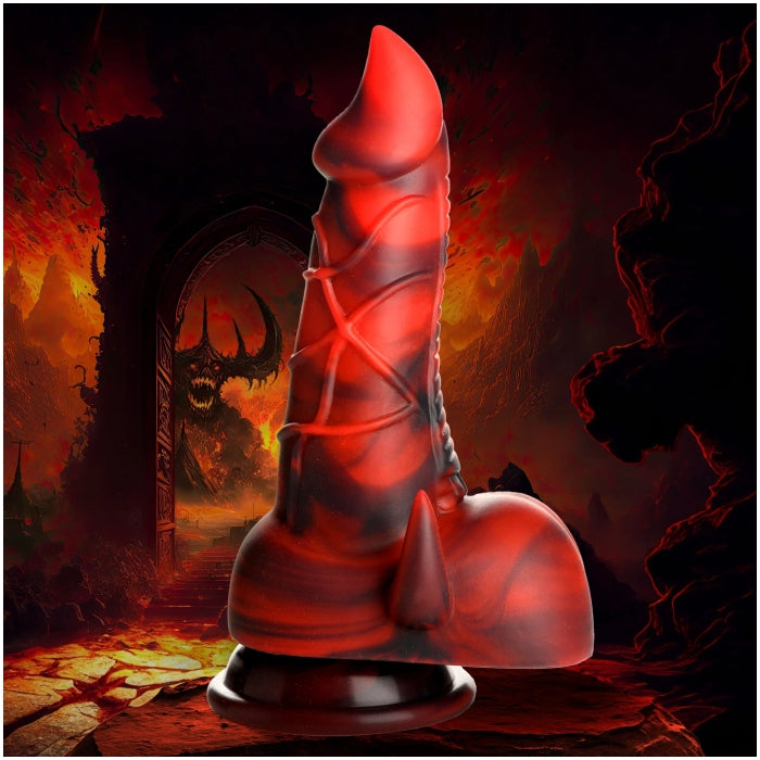 CC HORNY DEVIL DEMON  SILICONE DILDO