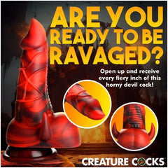 CC HORNY DEVIL DEMON  SILICONE DILDO