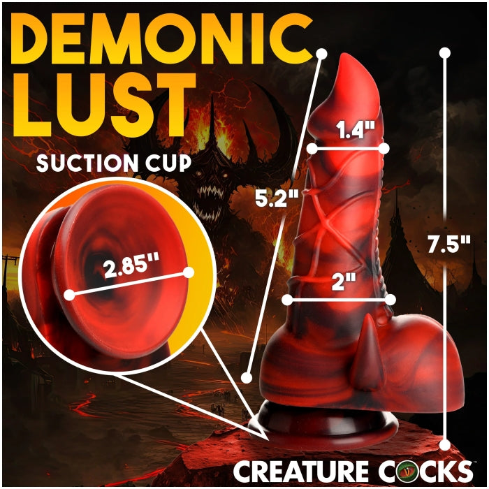 CC HORNY DEVIL DEMON  SILICONE DILDO