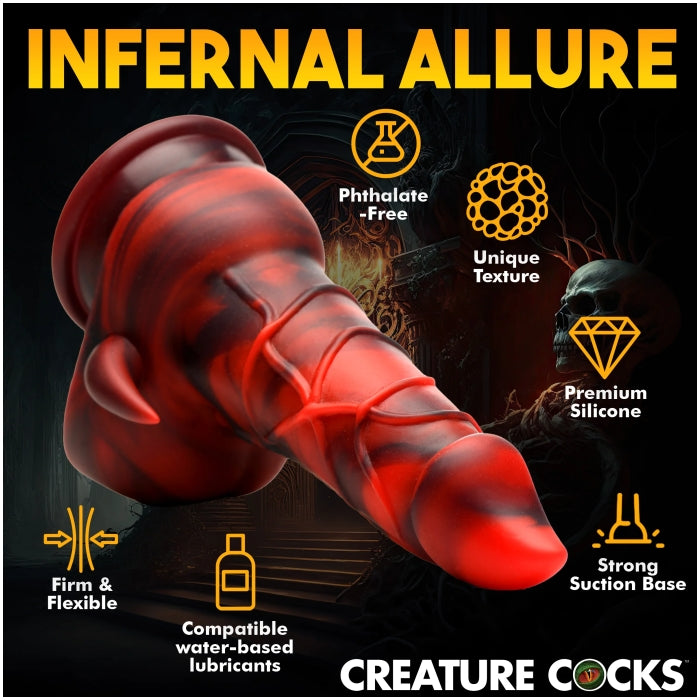 CC HORNY DEVIL DEMON  SILICONE DILDO