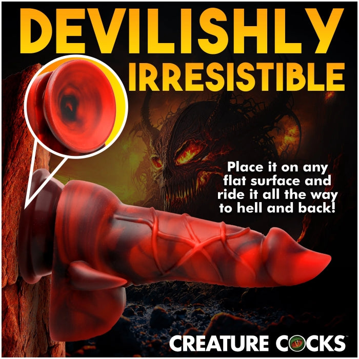 CC HORNY DEVIL DEMON  SILICONE DILDO