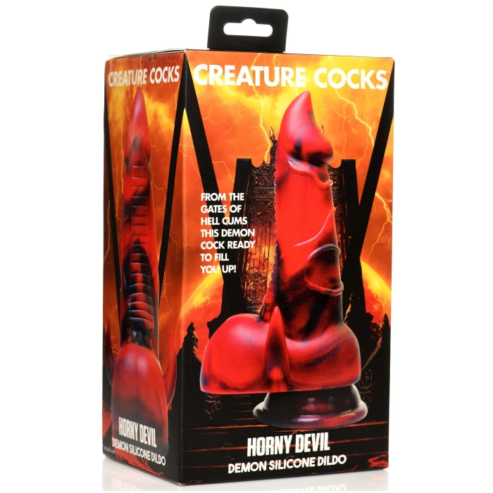 CC HORNY DEVIL DEMON  SILICONE DILDO