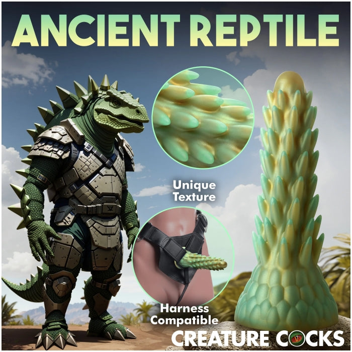CC STEGOSAURUS SPIKY REPTILE SILICONE DILDO