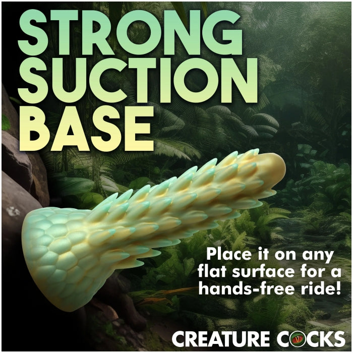 CC STEGOSAURUS SPIKY REPTILE SILICONE DILDO
