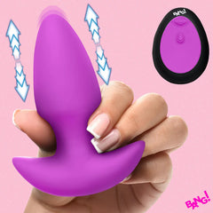 THRUSTING BUTT PLUG VIBE PURPLE SILICONE