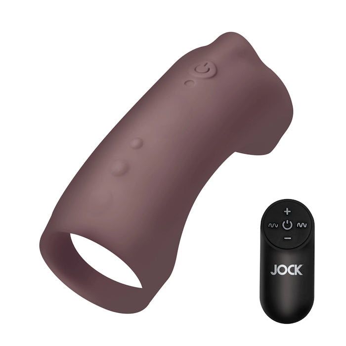 VIBRATING SILICONE PENIS SLEEVE - DARK