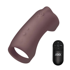 VIBRATING SILICONE PENIS SLEEVE - DARK