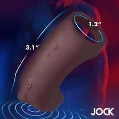 VIBRATING SILICONE PENIS SLEEVE - DARK