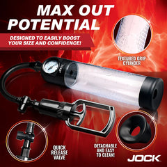 GAUGE PENIS PUMP W/ PULL ROD PUMP UP