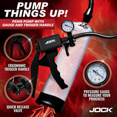 PENIS PUMP W/ GAUGE & TRIGGER HANDLE PUMP UP