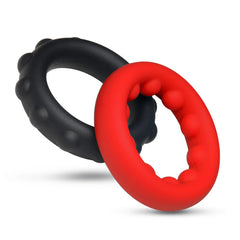 WEIGHTED SILICONE COCK RING SET