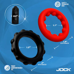 WEIGHTED SILICONE COCK RING SET