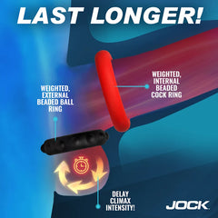 WEIGHTED SILICONE COCK RING SET